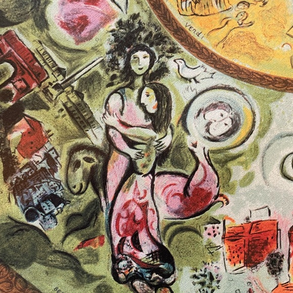 Marc Chagall 1994 Paris Opera Ceiling LTD ED Lithograph - 25” x 35” - with COA - Picture 6 of 12